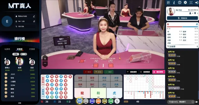 Mt2真人龍虎遊戲畫面