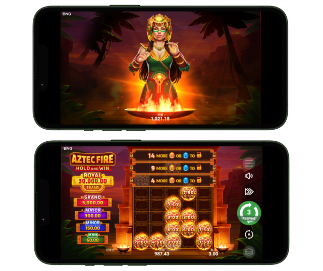 Bng 烈焰阿茲特克 紅利遊戲畫面