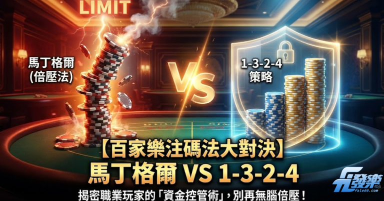 百家樂注碼法教學:馬丁格爾與1-3-2-4資金控管策略