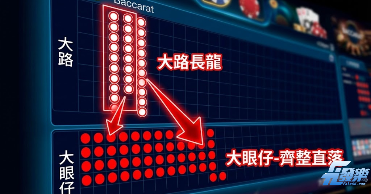 百家樂長龍預測:齊整與直落訊號圖解