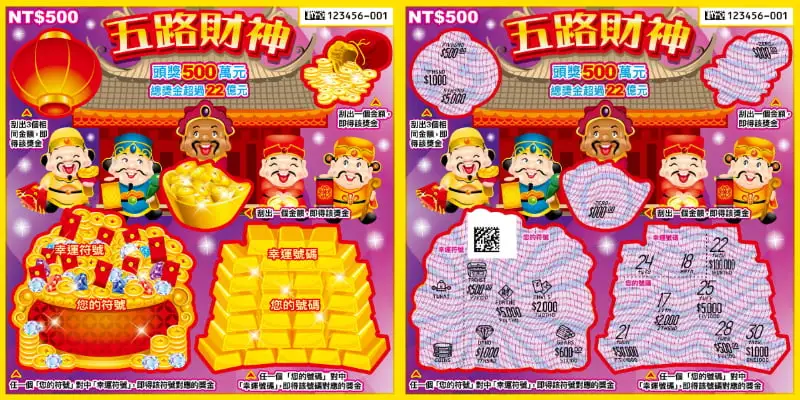 2026刮刮樂-五路財神